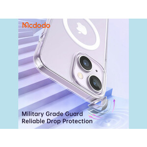 قاب محافظ نیمه شفاف مگ سيف مک دودو مدل Mcdodo Crystal PC-3093 Apple iPhone 14 Pro Max