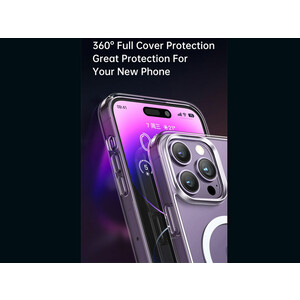 قاب محافظ نیمه شفاف مگ سيف مک دودو مدل Mcdodo Crystal PC-3093 Apple iPhone 14 Pro Max