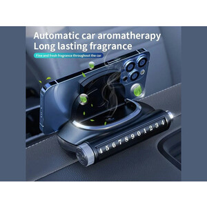 شارژر بی سیم و هولدر موبایل داخل خودرو R100 5 in 1 fast wireless car charger phone car charger mount