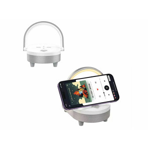 اسپیکر بلوتوث و شارژر وایرلس قابل حمل  4 در 1 دارای چراغ رسی Recci RLS-L16 4-in-1 Speaker and Wireless Charger 15W