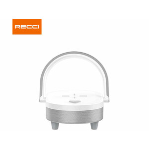 اسپیکر بلوتوث و شارژر وایرلس قابل حمل  4 در 1 دارای چراغ رسی Recci RLS-L16 4-in-1 Speaker and Wireless Charger 15W