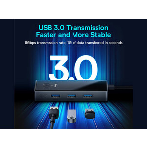 هاب تایپ سی 6 پورت فلزی بیسوس Baseus Focus Series 6 Port Type-C Hub Adapter WKYY030213