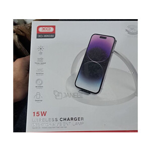 خرید چراغ، استند و شارژر وایرلس ۱۵ وات چند کاره ایکس او XO WX030 15W Wireless Charger ,Night Light ,Phone Holder