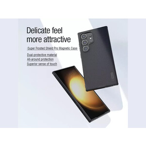 کیفیت قاب محافظ گلکسی اس 24 اولترا نیلکین Nillkin Super Frosted Shield Pro Magnetic Matte cover case for Samsung Galaxy S24 Ultra