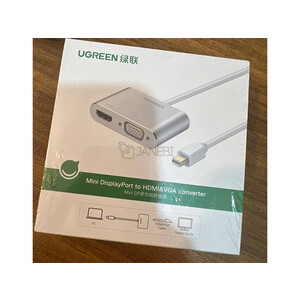 فروش مبدل مینی دیسپلی پورت به وی جی ای و اچ دی ام آی یوگرین Ugreen Mini Displayport Lightning to HDMI VGA Converter Adapter_J43