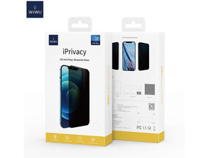 بهترین گلس حریم شحصی گوشی آیفون 14 پرو  6.1 اینچ ویوو   WiWU iPrivacy Tempered Glass For iP14 pro 6.1