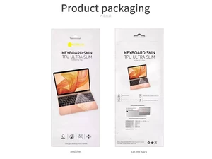 شفافترین محافظ کیبورد مک بوک پرو 13 اینچ و 15 اینچ پرو کوتتسی Coteetci Keyboard skin TPU ultra slim MB1014