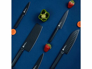 ست 5 تایی چاقوی آشپزخانه شیائومی Huohou 5Pcs Cool Black Kitchen