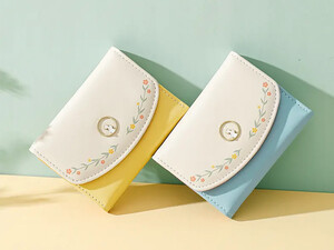 کیف پول و کارت اعتباری زنانه و دخترانه تاشو گلدار TAOMICMIC Y8373 Women Short Wallet