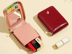 کیف رژ لب و کارت اعتباری همراه با آینه TAOMICMIC Y8545 Lipstick Square Box With Mirror