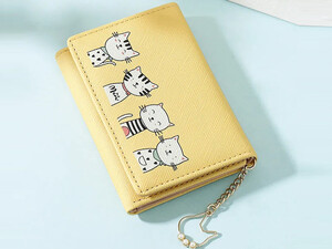 کیف پول دخترانه کوچک کارتونی با زنجیر تزئینی TAOMICMIC Y8846 Small Ladies Wallet Cartoon Wallet