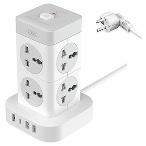 چند راهی برق 8 سوکت، 3 یو اس بی و 1 تایپ سی ایکس او WL21