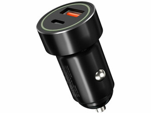 شارژر فندکی فست شارژ ماشین 20 وات با کابل یو اس بی به میکرو یو اس بی ایکس او CC32