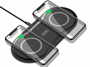 شارژر بی سیم رومیزی ۲۰ وات ایکس او XO WX025 2-in-1 Induction Charger Fast Charging 20W