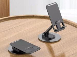 ارزانترین هولدر رومیزی موبایل و تبلت تاشو چرخشی ایکس او XO-C108 FOLDABLE DESKTOP PHONE STAND