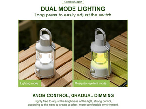 لامپ LED کمپینگ، دافع حشرات و پاور بانک شارژی ضدآب Outdoor Mosquito Repellent Lamp 391