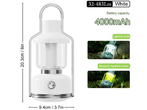 چراغ کمپینگ، دافع حشرات و پاور بانک شارژی ضدآب Outdoor Mosquito Repellent Lamp 391