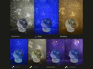 لامپ ال ای دی و اسپیکر بلوتوث LED 3D Starry Sky Projector Lamp Plus WZXKD-02