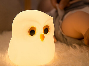 فروش چراغ خواب رومیزی فانتزی شارژی Owl table lamp colorful silicone pat lamp