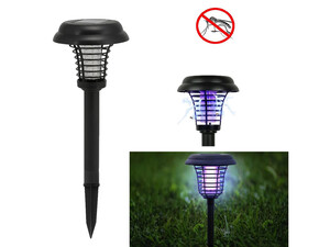 خرید بهترین چراغ سولار مخصوص فضای سبز KOLE IMPORTS Bulk Buys Outdoor Garden Solar LED Light And UV Bug Zapper OC-277