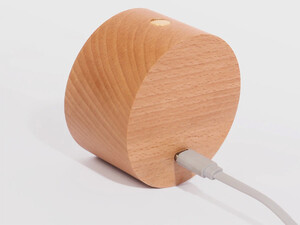 خرید چراغ دیواری چوبی با قابلیت چرخش Wooden Wall Lamp USB Rechargeable Night Light Touch Dimming Magnetic 360 ° Rotate