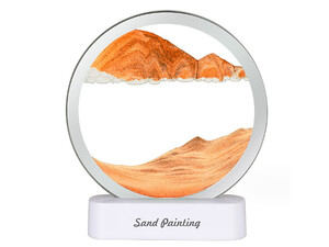 بهترین چراغ شب تزیینی سه بعدی شن و ماسه Quicksand Painting Dynamic Hourglass Ornament Lamp 3d Three-Dimensional