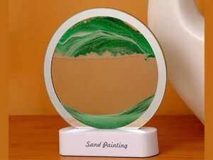 خرید چراغ شب تزیینی سه بعدی شن و ماسه Quicksand Painting Dynamic Hourglass Ornament Lamp 3d Three-Dimensional