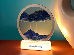 خرید چراغ شب تزیینی سه بعدی شن و ماسه Quicksand Painting Dynamic Hourglass Ornament Lamp 3d Three-Dimensional