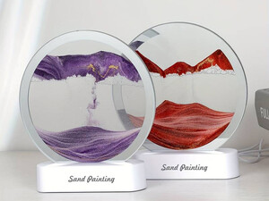 فروش چراغ شب تزیینی سه بعدی شن و ماسه Quicksand Painting Dynamic Hourglass Ornament Lamp 3d Three-Dimensional