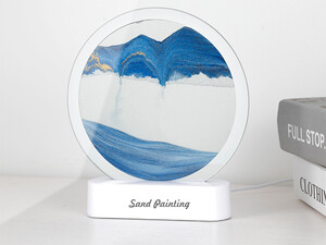 چراغ شب تزیینی سه بعدی شن و ماسه Quicksand Painting Dynamic Hourglass Ornament Lamp 3d Three-Dimensional