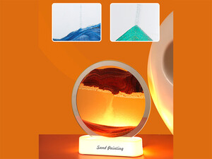 خرید چراغ شب تزیینی سه بعدی شن و ماسه Quicksand Painting Dynamic Hourglass Ornament Lamp 3d Three-Dimensional