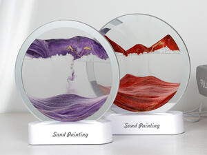 فروش چراغ شب تزیینی سه بعدی شن و ماسه Quicksand Painting Dynamic Hourglass Ornament Lamp 3d Three-Dimensional
