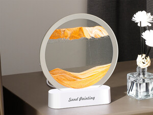 قیمت چراغ شب تزیینی سه بعدی شن و ماسه Quicksand Painting Dynamic Hourglass Ornament Lamp 3d Three-Dimensional