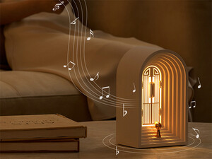 خرید چراغ خواب موزیکال زیبا طرح در Nordic desktop table lamp retro lamp creative bedside decoration night light