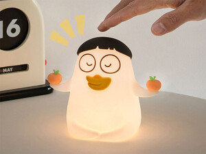 خرید چراغ خواب رومیزی سیلیکونی کارتونی Baby Duck Ducky LED Mood Light bwxly-01