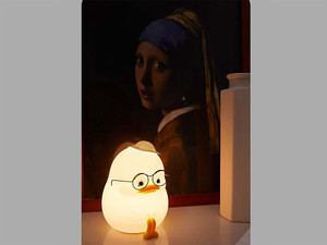 خرید چراغ خواب سیلیکونی اردک ناز Emo Duck Kids Night Light,Cute And Dimmable Silicone Lamp