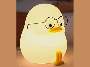 چراغ خواب سیلیکونی اردک ناز Emo Duck Kids Night Light,Cute And Dimmable Silicone Lamp