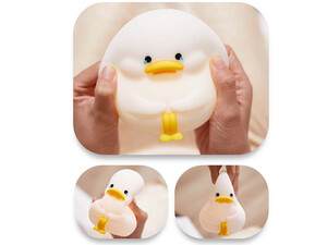 قیمت چراغ خواب سیلیکونی اردک ناز Emo Duck Kids Night Light,Cute And Dimmable Silicone Lamp