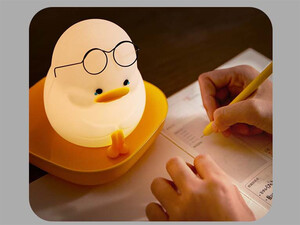 کیفیت چراغ خواب سیلیکونی اردک ناز Emo Duck Kids Night Light,Cute And Dimmable Silicone Lamp