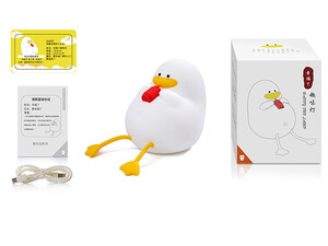 قیمت چراغ خواب سلیکونی فانتزی Silicone LED Duck Night Light Holiday Creative Rechargeable Bedroom