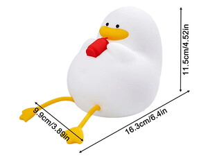 کیفیت چراغ خواب سلیکونی فانتزی Silicone LED Duck Night Light Holiday Creative Rechargeable Bedroom