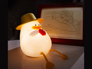 فروش چراغ خواب سلیکونی فانتزی Silicone LED Duck Night Light Holiday Creative Rechargeable Bedroom