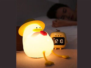 فروش چراغ خواب سلیکونی فانتزی Silicone LED Duck Night Light Holiday Creative Rechargeable Bedroom