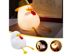 چراغ خواب سلیکونی فانتزی Silicone LED Duck Night Light Holiday Creative Rechargeable Bedroom