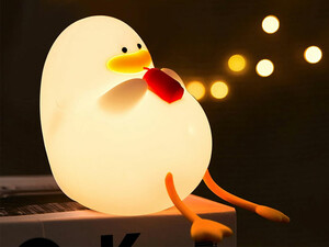 چراغ خواب سلیکونی فانتزی Silicone LED Duck Night Light Holiday Creative Rechargeable Bedroom XR-MM-L2206