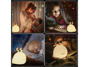 فروش چراغ خواب کودک طرح حلزون MUID Slug Silicone Night Light LED Soft Light y with Sleep Light H-L-14