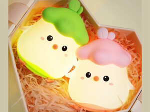 چراغ خواب فانتزی طرح جوجه بلا Cute noob pat night light bedroom sleep light cute