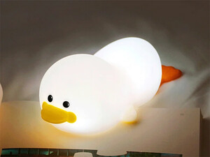 خرید چراغ خواب سیلیکونی شارژی طرح اردک Duck LED Night Lamp Silicone USB Rechargeable Sleeping light