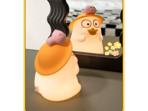 خرید چراغ خواب رومیزی سیلیکونی کارتونی Xiao Liu Ya pat lamp USB cute desktop ornament silicone