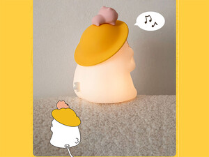 بهترین چراغ خواب رومیزی سیلیکونی کارتونی Xiao Liu Ya pat lamp USB cute desktop ornament silicone